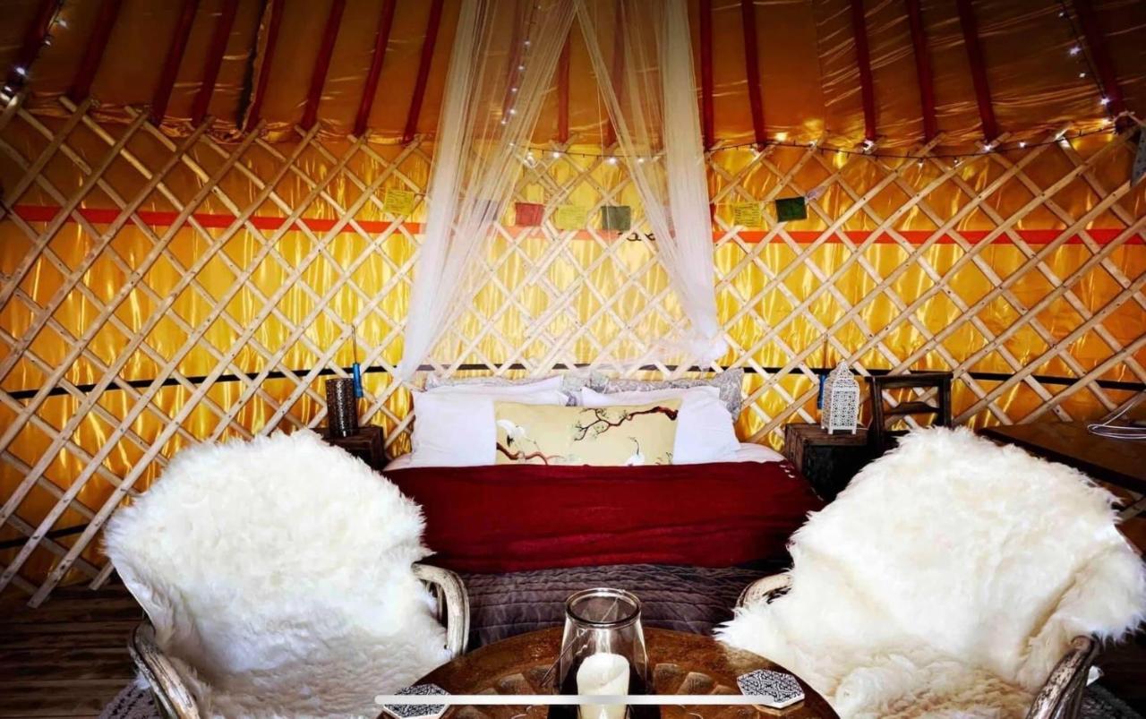 Traditional Yurt @ Longleat Warminster Buitenkant foto